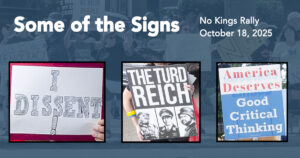 The Signs of No Kings, Brandon, Florida, October 18, 2025