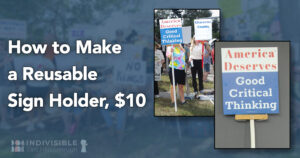 How to Make a Reusable Sign Holder for $10